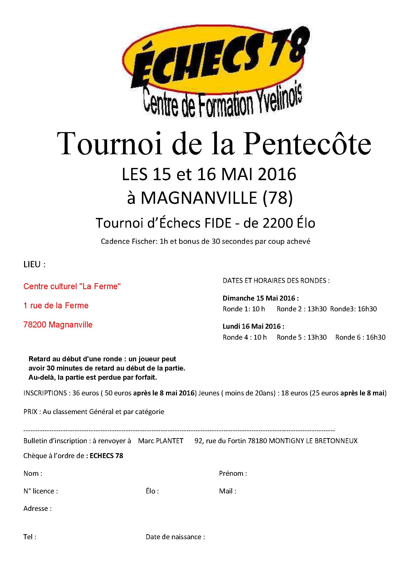 BI Tournoi 15 et 16 mai 2016