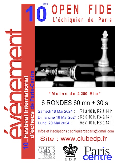 10 OPEN FIDE echiquier de paris
